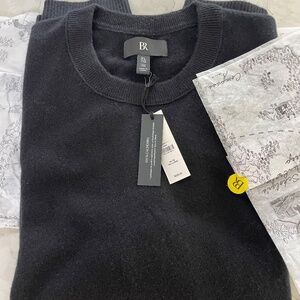 NWT Banana Republic 100% Cashmere Sweater XLT XL TALL Crew Neck BR Tissue! ($220